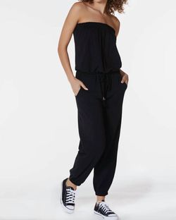 Style 1-1441045524-2791 bobi Black Size 12 Strapless Jumpsuit Dress on Queenly