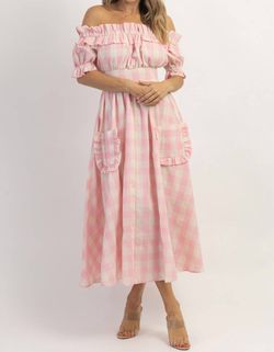 Style 1-1457131504-3236 MABLE Pink Size 4 Military Polyester Straight Dress on Queenly