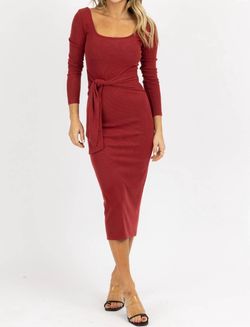 Style 1-1459132652-3236 LENA Red Size 4 Polyester Military Burgundy Straight Dress on Queenly