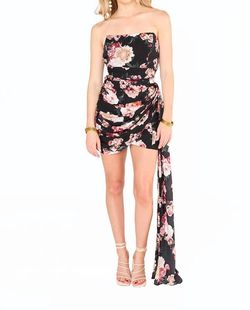 Style 1-1530466636-3011 BUDDYLOVE Black Size 8 Print Jersey Floral Cocktail Dress on Queenly