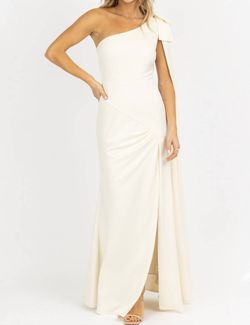 Style 1-1774352282-2696 LENA White Size 12 Satin Plus Size Side slit Dress on Queenly