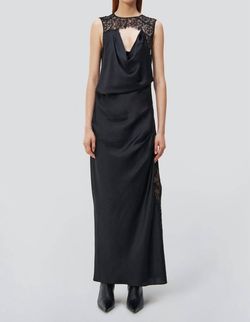 Style 1-1845635793-2168 JONATHAN SIMKHAI Black Size 8 Sheer High Neck Polyester Straight Dress on Queenly