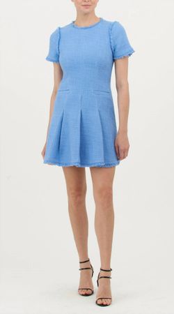 Style 1-1896978732-1901 cinq a sept Blue Size 6 Mini Sorority Rush Sorority Cocktail Dress on Queenly