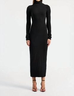 Style 1-1924975447-2696 COTTON CITIZEN Black Size 12 Spandex Floor Length Plus Size Straight Dress on Queenly