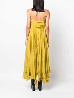 Style 1-203741780-649 Khaite Yellow Size 2 1-203741780-649 Pageant Free Shipping Straight Dress on Queenly