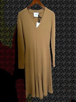 Style 1-2090105752-649 nude Brown Size 2 Tall Height Long Sleeve Cocktail Dress on Queenly