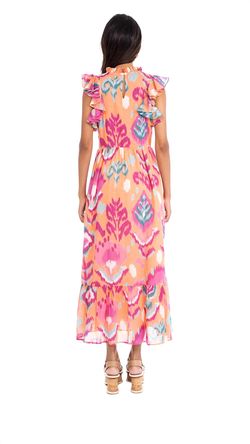 Style 1-214731446-2791 BANJANAN Pink Size 12 Pockets Floral Cocktail Dress on Queenly