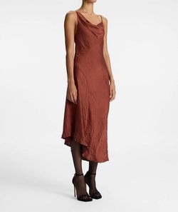 Style 1-229064083-1901 A.L.C. Brown Size 6 Tall Height Straight Dress on Queenly