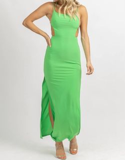 Style 1-2457150205-2696 OLIVACEOUS Green Size 12 Polyester Spandex Military Floor Length Straight Dress on Queenly