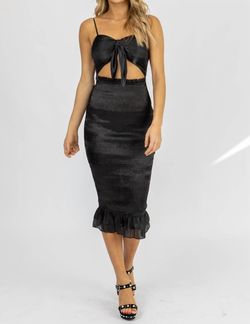 Style 1-2474999980-2696 MABLE Black Size 12 Plus Size Spaghetti Strap Silk Cocktail Dress on Queenly