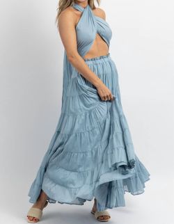 Style 1-2626206268-2696 MABLE Blue Size 12 Polyester Military Straight Dress on Queenly