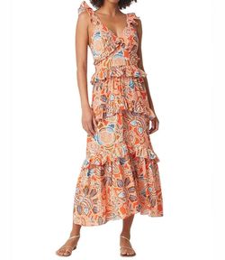 Style 1-2708938732-2696 Misa Los Angeles Orange Size 12 Floral Cocktail Dress on Queenly