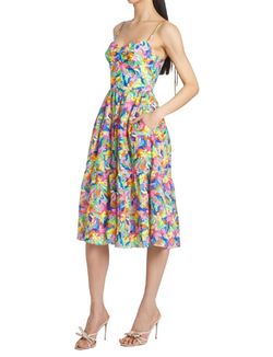 Style 1-2755171556-2696 Amanda Uprichard Green Size 12 Plus Size Print Polyester Cocktail Dress on Queenly