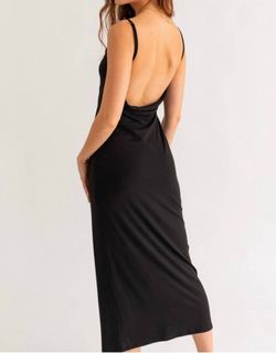 Style 1-2829775577-2901 LE LIS Black Size 8 Spaghetti Strap Military Straight Dress on Queenly