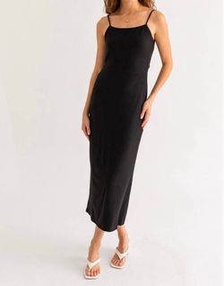 Style 1-2829775577-2901 LE LIS Black Size 8 Tall Height Free Shipping Straight Dress on Queenly