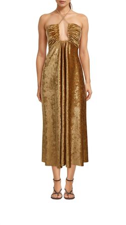 Style 1-2951268564-3471 DELFI COLLECTIVE Gold Size 4 Free Shipping Tall Height Cocktail Dress on Queenly