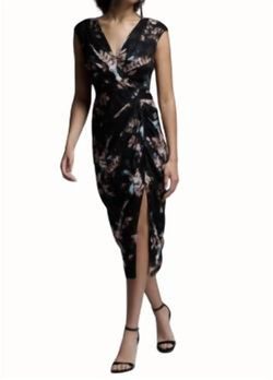 Style 1-3011232976-2168 Joseph Ribkoff Multicolor Size 8 Floral Tall Height Cocktail Dress on Queenly