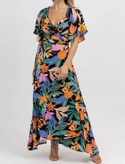 Style 1-3083256858-2696 Fore Black Size 12 Floral Polyester Straight Dress on Queenly