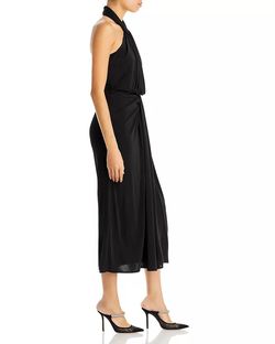 Style 1-3256600483-98 cinq a sept Black Size 10 Tall Height 1-3256600483-98 Halter Cocktail Dress on Queenly