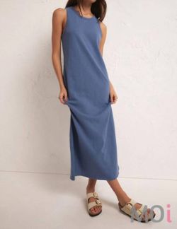 Style 1-3568888724-3818 Z Supply Blue Size 16 Jersey Tall Height Cocktail Dress on Queenly