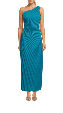 Style 1-3689700620-3471 DELFI COLLECTIVE Green Size 4 Tall Height Teal Straight Dress on Queenly