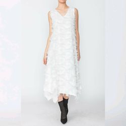 Style 1-3724331776-2901 IC COLLECTION White Size 8 Free Shipping Tall Height Cocktail Dress on Queenly