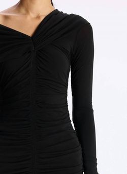 Style 1-3920407647-3236 A.L.C. Black Size 4 Polyester Long Sleeve Cocktail Dress on Queenly