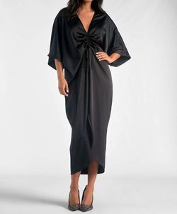 Style 1-431452063-2901 ELAN Black Size 8 Sleeves Cocktail Dress on Queenly