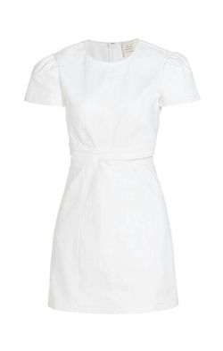 Style 1-632747479-1901 cinq a sept White Size 6 Polyester Cut Out A-line Cocktail Dress on Queenly