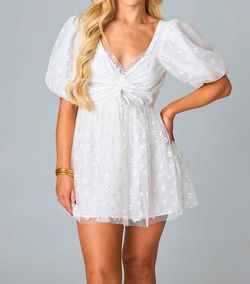 Style 1-732652708-3011 BUDDYLOVE White Size 8 Summer Free Shipping Polyester Bridal Shower Cocktail Dress on Queenly