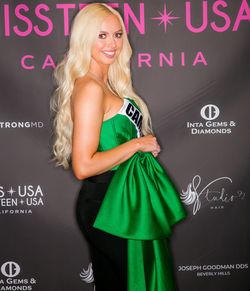Green Custom made interview top Green Size 2 Custom Corset Pageant Jumpsuit Dress on Queenly