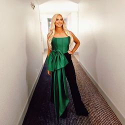 Green Custom made interview top Green Size 2 Pageant Custom Jumpsuit Dress on Queenly