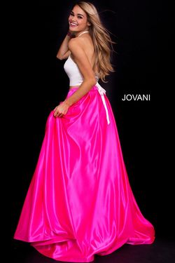 Style 60386 Jovani Pink Size 00 Two Piece Floor Length 60386 Ball gown on Queenly