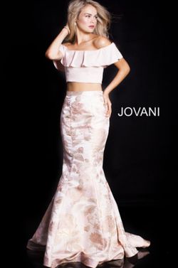 Style 59666 Jovani Pink Size 00 Mermaid Dress on Queenly
