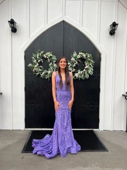 Ashley Lauren Purple Size 0 Floor Length Jersey 50 Off A-line Dress on Queenly