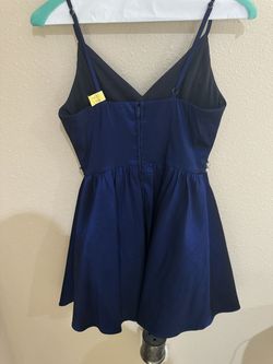 Honey and rosie Blue Size 0 Nightclub Free Shipping Cocktail Dress on Queenly