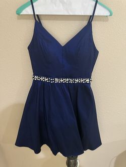 Honey and rosie Blue Size 0 Nightclub Free Shipping Cocktail Dress on Queenly