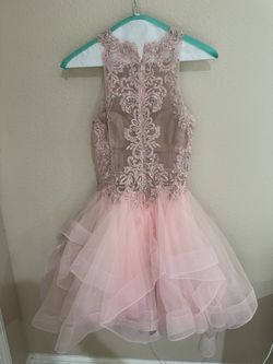 Camille La Vie Pink Size 0 Jewelled Sweet Sixteen Ruffles Appearance Cocktail Dress on Queenly