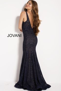 Style 59631 Jovani Blue Size 16 59631 Plus Size Straight Dress on Queenly
