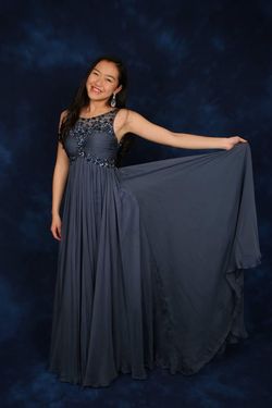 Blue Size 2 Straight Dress on Queenly