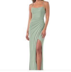 Green Size 4 Side slit Dress on Queenly