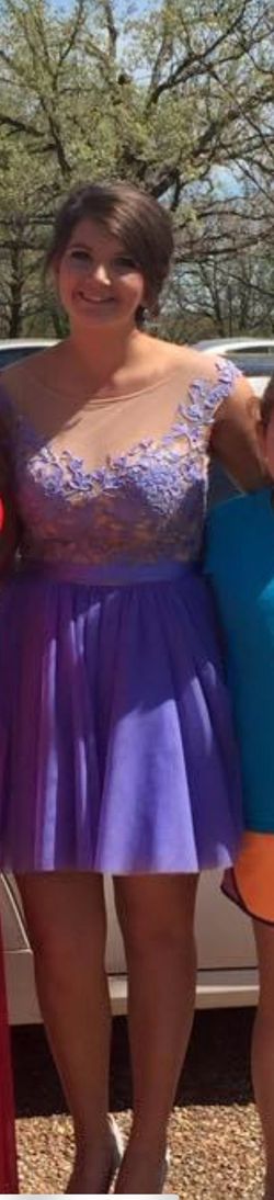 Sherri Hill Purple Size 12 Prom Cocktail Dress on Queenly