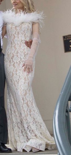 Jovani Nude Size 0 Prom Floor Length Mermaid Dress on Queenly