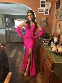 Style JA2378 Jessica Angel Pink Size 2 Prom 50 Off Mermaid Dress on Queenly