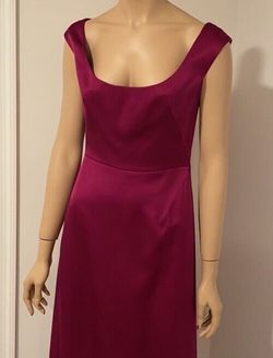 TAHARI Purple Size 4 Military Silk Floor Length A-line Dress on Queenly