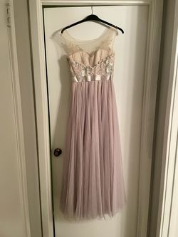 Watters & Watters Pink Size 2 Sweetheart Sheer A-line Dress on Queenly