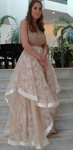 Nude Size 10 Ball gown on Queenly