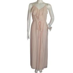 Style Drew Amsale Pink Size 4 Jersey Military Straight Dress on Queenly
