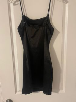 Fashion Nova Black Size 8 Square Neck Jersey Cocktail Dress on Queenly