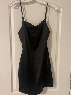 Fashion Nova Black Size 8 Square Neck Square Cocktail Dress on Queenly